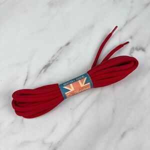 Vintage Dr. Doc Martens 70 Inch / 178cm Round Red British Made Shoe Laces